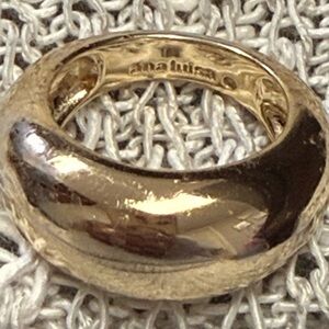 Polished Gold Dome Ring by Ana Luisa - Classic Gold Band